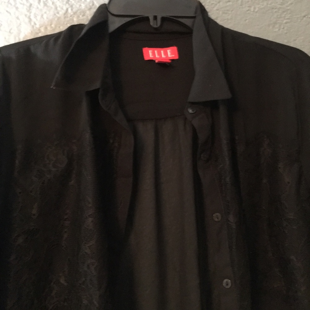 Elle shear blouse